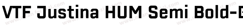 VTF Justina HUM Semi Bold字体转换